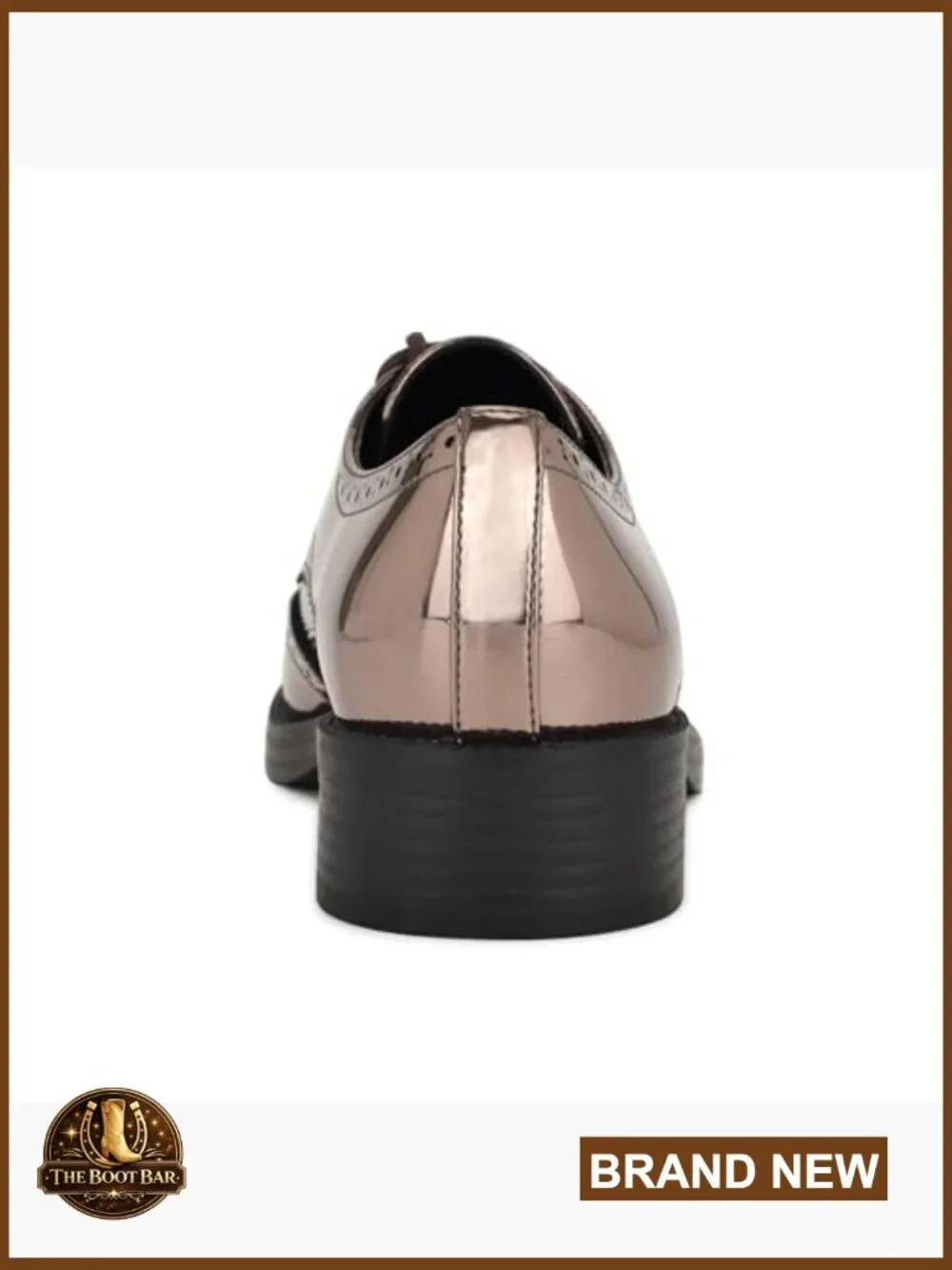 Lace-Up Block Heel Loafers, Round Toe, 1.26